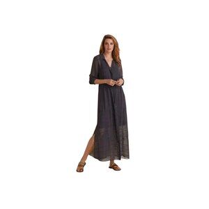 Soft Surroundings NWT Ibezia Georgette Embroidered Maxi Dress and Shell